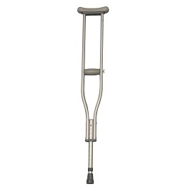 adult basic aluminum crutches pair 250 lbs capacity