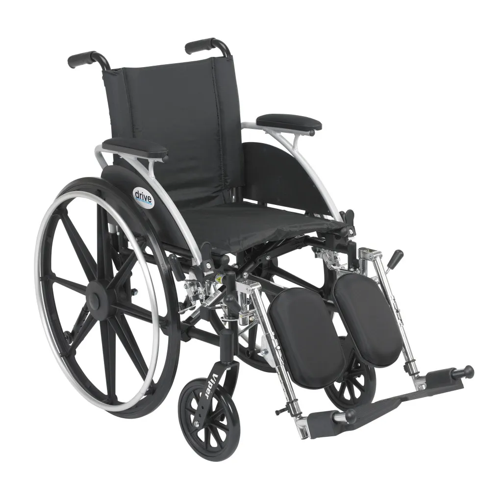 14 inches drive viper pediatric and petite adult lightweight wheelchair detachable desk arms and swing away footrests elr upgrade available — photo 5 of 6