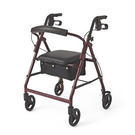 Lightweight Rollator 6" Wheels Rollating Walker-250 Lbs Cap in Houston TX by Medline Lightweight Rollator 6" Wheels Rollating Walker-250 Lbs Cap in Houston TX by Medline