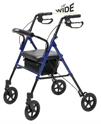 lumex set n go wide height adjustable rollator 350 lbs capacity — photo 2 of 5