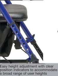 lumex set n go wide height adjustable rollator 350 lbs capacity — photo 5 of 5