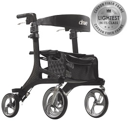 luxurious ultra light carbon fiber nitro elite rollator