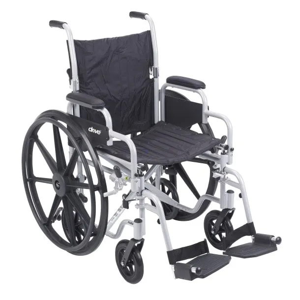 18 inches wide 2 in 1 flyweight transport and lightweight wheelchair combo weights 34 lbs — photo 2 of 6