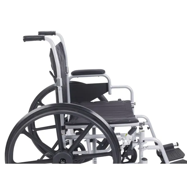 18 inches wide 2 in 1 flyweight transport and lightweight wheelchair combo weights 34 lbs — photo 4 of 6