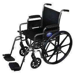 16 inches wide basic manual wheelchair footrest or legrest