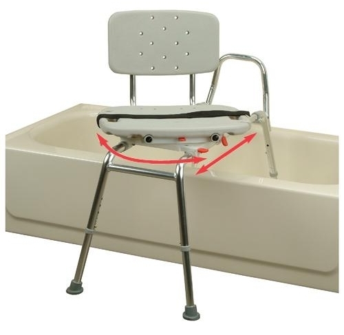 snap n save sliding transfer bench swivel seat and back 400 lbs cap — photo 2 of 2