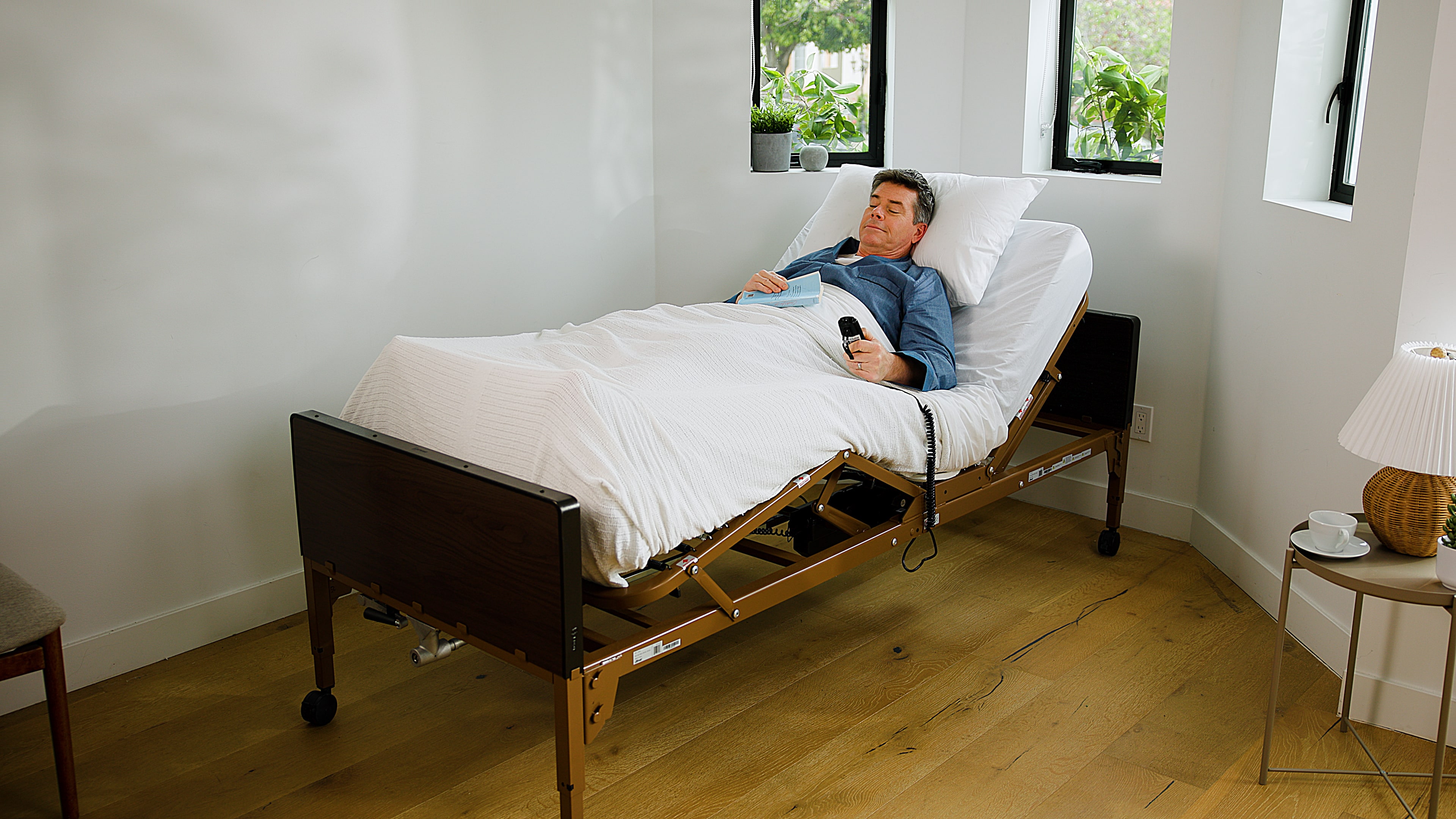 Economy Full Electric Bed With Rails & Mattress (Bed Package)