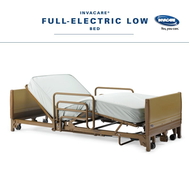 Invacare 5410LOW Full Electric LOW Hospital Bed Package — Frame Mattress and Side Rails Included in Houston TX by Invacare — photo 6 of 6