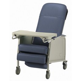 3 position recliner geriatric chair 250 lbs capacity basic