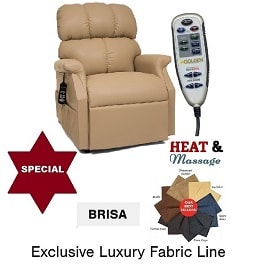 Deluxe Small Medium Maxi Comfort Zero Gravity Brisa Heat Massage Sleeper Chair in Houston TX by Golden Technologies — photo 2 of 6