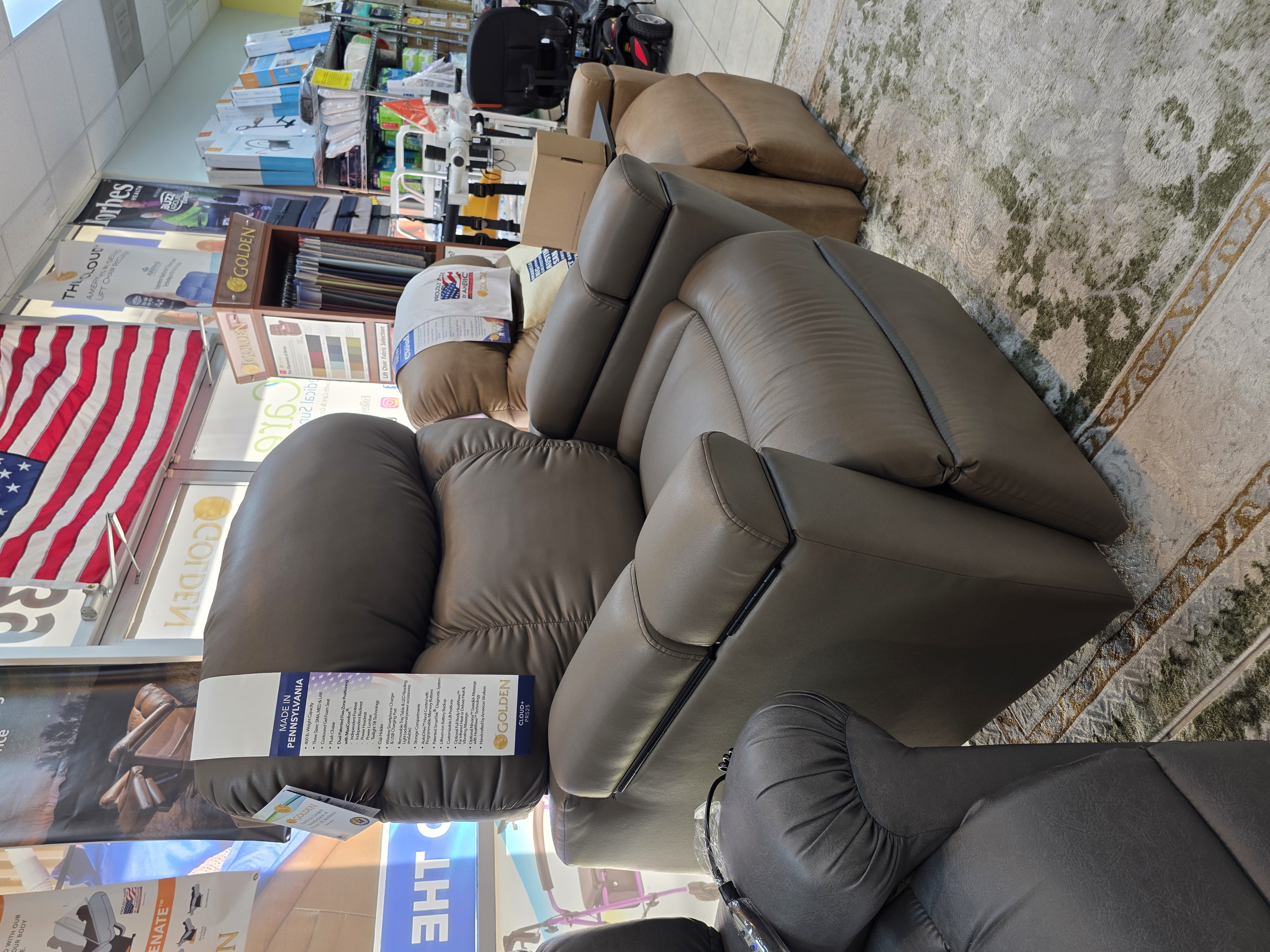 Golden Cloud+ Twilight PR525 Power Lift Recliner in Brisa Fabric with Nirvana Swedish Air Massage in Houston TX by Golden Technologies — photo 3 of 6