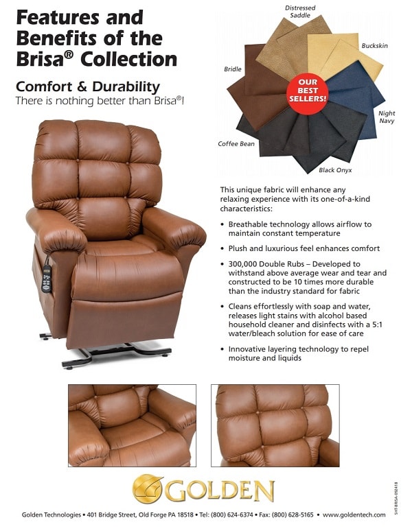 Deluxe Small Medium Maxi Comfort Zero Gravity Brisa Heat Massage Sleeper Chair in Houston TX by Golden Technologies — photo 5 of 6