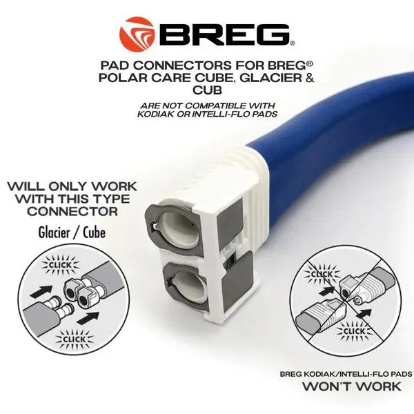 breg polar care cube wrapon ankle pad — post surgery cold compression therapy elastic wrap fits left or right medical grade pad only — photo 5 of 5