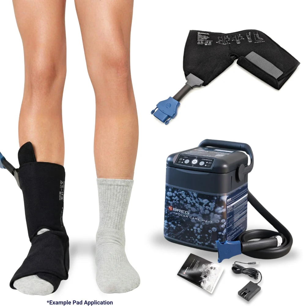 breg polar care wave foot and ankle pad — post surgery cold compression therapy universal fit medical grade pad only — photo 3 of 5