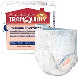 underwear tranquility premium overnight 2xlarge size cs48 count