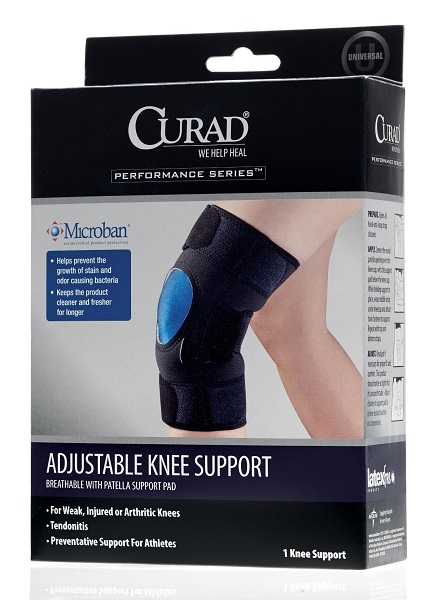 breathable adjustable knee support antimicrobial microban — photo 2 of 2